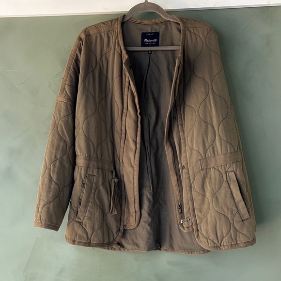 Madewell Jackets & Blazers - Women's Quilted olive jacket